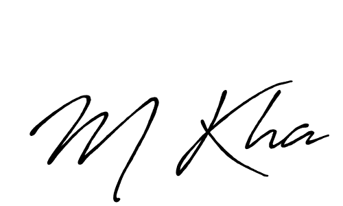 if you are searching for the best signature style for your name M Kha. so please give up your signature search. here we have designed multiple signature styles  using Antro_Vectra_Bolder. M Kha signature style 7 images and pictures png