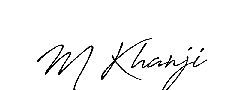 Also You can easily find your signature by using the search form. We will create M Khanji name handwritten signature images for you free of cost using Antro_Vectra_Bolder sign style. M Khanji signature style 7 images and pictures png