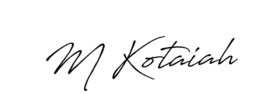 Also You can easily find your signature by using the search form. We will create M Kotaiah name handwritten signature images for you free of cost using Antro_Vectra_Bolder sign style. M Kotaiah signature style 7 images and pictures png