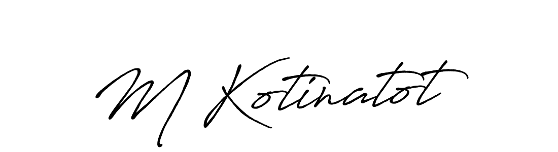 M Kotinatot stylish signature style. Best Handwritten Sign (Antro_Vectra_Bolder) for my name. Handwritten Signature Collection Ideas for my name M Kotinatot. M Kotinatot signature style 7 images and pictures png