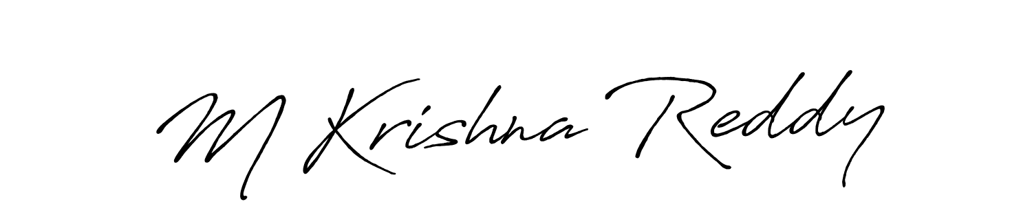 How to Draw M Krishna Reddy signature style? Antro_Vectra_Bolder is a latest design signature styles for name M Krishna Reddy. M Krishna Reddy signature style 7 images and pictures png