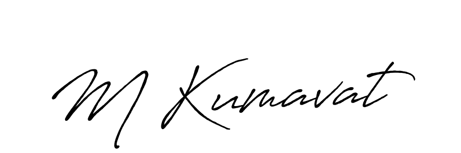 Make a beautiful signature design for name M Kumavat. Use this online signature maker to create a handwritten signature for free. M Kumavat signature style 7 images and pictures png