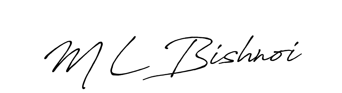 Also You can easily find your signature by using the search form. We will create M L Bishnoi name handwritten signature images for you free of cost using Antro_Vectra_Bolder sign style. M L Bishnoi signature style 7 images and pictures png