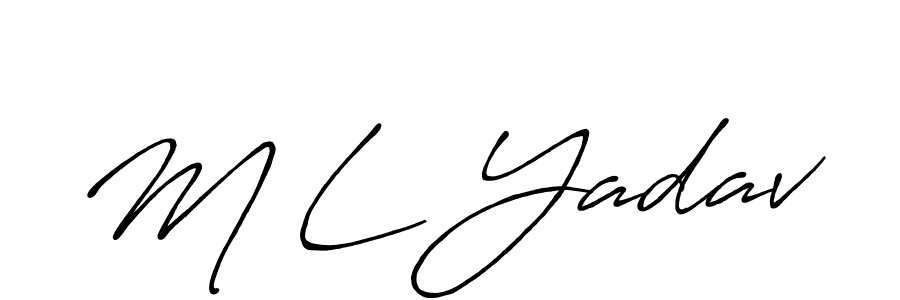 Check out images of Autograph of M L Yadav name. Actor M L Yadav Signature Style. Antro_Vectra_Bolder is a professional sign style online. M L Yadav signature style 7 images and pictures png