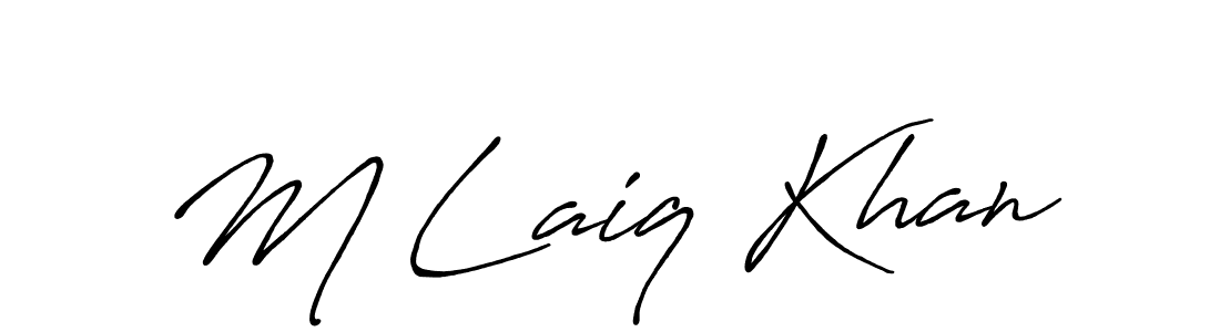 How to Draw M Laiq Khan signature style? Antro_Vectra_Bolder is a latest design signature styles for name M Laiq Khan. M Laiq Khan signature style 7 images and pictures png