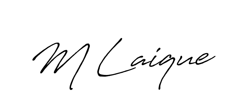 Best and Professional Signature Style for M Laique. Antro_Vectra_Bolder Best Signature Style Collection. M Laique signature style 7 images and pictures png