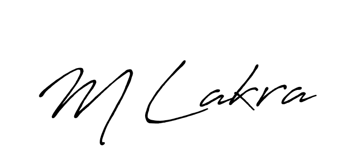 You should practise on your own different ways (Antro_Vectra_Bolder) to write your name (M Lakra) in signature. don't let someone else do it for you. M Lakra signature style 7 images and pictures png