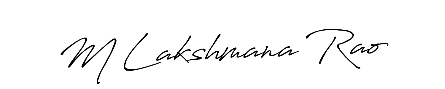 if you are searching for the best signature style for your name M Lakshmana Rao. so please give up your signature search. here we have designed multiple signature styles  using Antro_Vectra_Bolder. M Lakshmana Rao signature style 7 images and pictures png