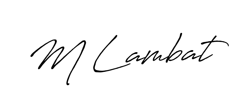 Best and Professional Signature Style for M Lambat. Antro_Vectra_Bolder Best Signature Style Collection. M Lambat signature style 7 images and pictures png