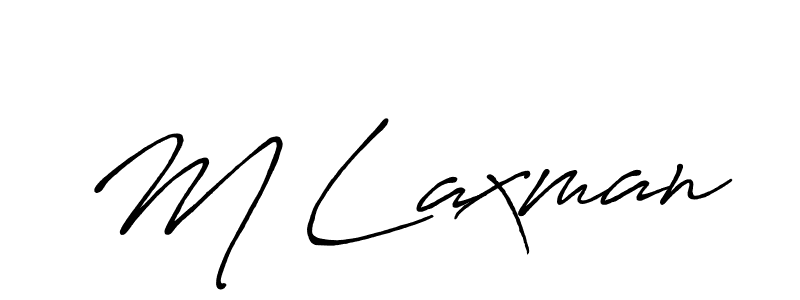 Also we have M Laxman name is the best signature style. Create professional handwritten signature collection using Antro_Vectra_Bolder autograph style. M Laxman signature style 7 images and pictures png