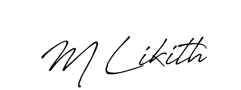 How to Draw M Likith signature style? Antro_Vectra_Bolder is a latest design signature styles for name M Likith. M Likith signature style 7 images and pictures png
