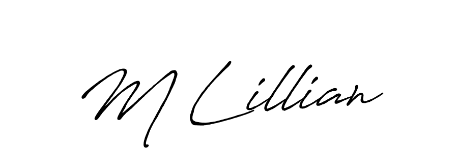 Make a short M Lillian signature style. Manage your documents anywhere anytime using Antro_Vectra_Bolder. Create and add eSignatures, submit forms, share and send files easily. M Lillian signature style 7 images and pictures png