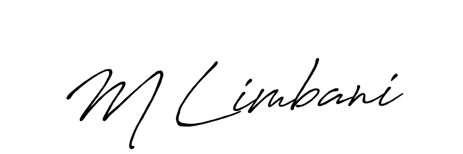 Antro_Vectra_Bolder is a professional signature style that is perfect for those who want to add a touch of class to their signature. It is also a great choice for those who want to make their signature more unique. Get M Limbani name to fancy signature for free. M Limbani signature style 7 images and pictures png