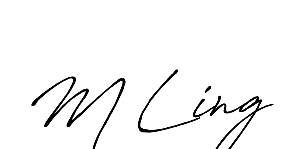 Also You can easily find your signature by using the search form. We will create M Ling name handwritten signature images for you free of cost using Antro_Vectra_Bolder sign style. M Ling signature style 7 images and pictures png