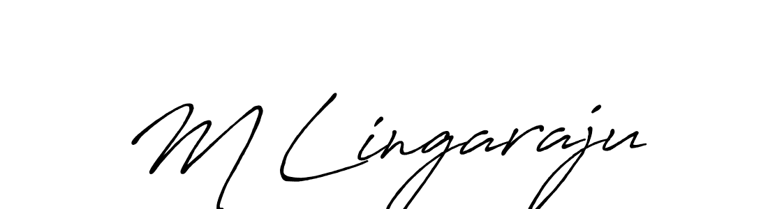 Also we have M Lingaraju name is the best signature style. Create professional handwritten signature collection using Antro_Vectra_Bolder autograph style. M Lingaraju signature style 7 images and pictures png