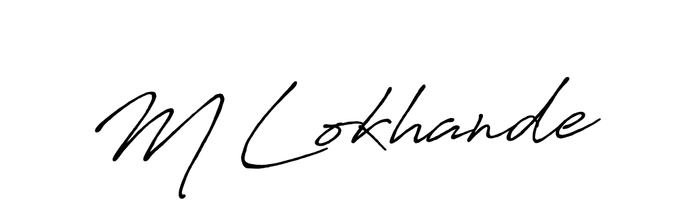 Once you've used our free online signature maker to create your best signature Antro_Vectra_Bolder style, it's time to enjoy all of the benefits that M Lokhande name signing documents. M Lokhande signature style 7 images and pictures png