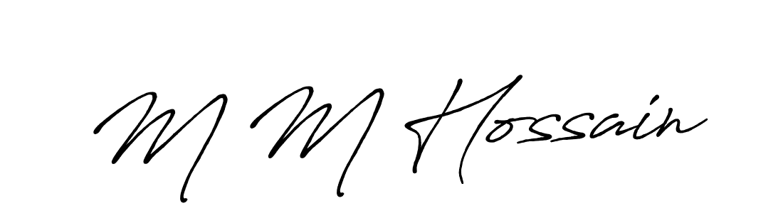 Make a beautiful signature design for name M M Hossain. Use this online signature maker to create a handwritten signature for free. M M Hossain signature style 7 images and pictures png