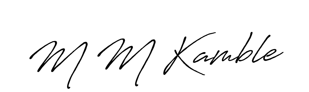 You can use this online signature creator to create a handwritten signature for the name M M Kamble. This is the best online autograph maker. M M Kamble signature style 7 images and pictures png