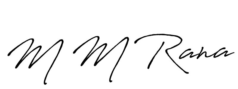 Also You can easily find your signature by using the search form. We will create M M Rana name handwritten signature images for you free of cost using Antro_Vectra_Bolder sign style. M M Rana signature style 7 images and pictures png