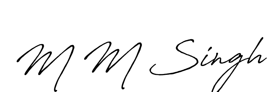 Here are the top 10 professional signature styles for the name M M Singh. These are the best autograph styles you can use for your name. M M Singh signature style 7 images and pictures png