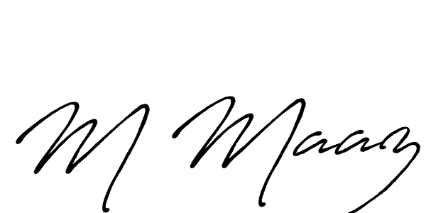 if you are searching for the best signature style for your name M Maaz. so please give up your signature search. here we have designed multiple signature styles  using Antro_Vectra_Bolder. M Maaz signature style 7 images and pictures png