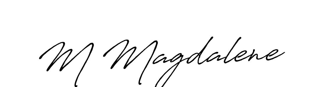 Once you've used our free online signature maker to create your best signature Antro_Vectra_Bolder style, it's time to enjoy all of the benefits that M Magdalene name signing documents. M Magdalene signature style 7 images and pictures png