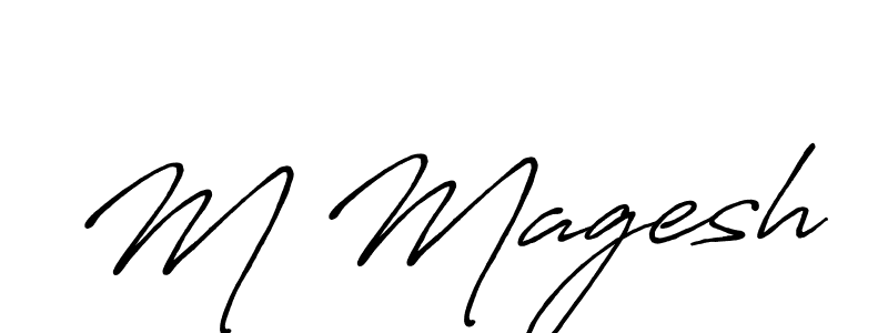 You can use this online signature creator to create a handwritten signature for the name M Magesh. This is the best online autograph maker. M Magesh signature style 7 images and pictures png