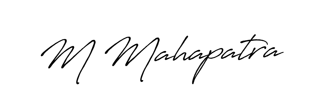 Also You can easily find your signature by using the search form. We will create M Mahapatra name handwritten signature images for you free of cost using Antro_Vectra_Bolder sign style. M Mahapatra signature style 7 images and pictures png