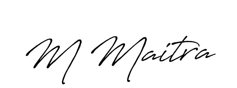 Antro_Vectra_Bolder is a professional signature style that is perfect for those who want to add a touch of class to their signature. It is also a great choice for those who want to make their signature more unique. Get M Maitra name to fancy signature for free. M Maitra signature style 7 images and pictures png