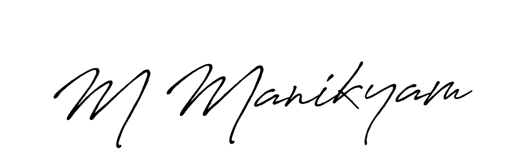 You can use this online signature creator to create a handwritten signature for the name M Manikyam. This is the best online autograph maker. M Manikyam signature style 7 images and pictures png
