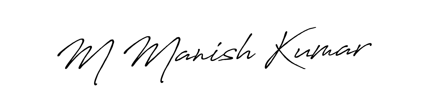 Similarly Antro_Vectra_Bolder is the best handwritten signature design. Signature creator online .You can use it as an online autograph creator for name M Manish Kumar. M Manish Kumar signature style 7 images and pictures png