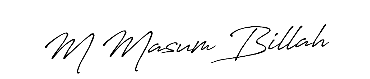 Best and Professional Signature Style for M Masum Billah. Antro_Vectra_Bolder Best Signature Style Collection. M Masum Billah signature style 7 images and pictures png