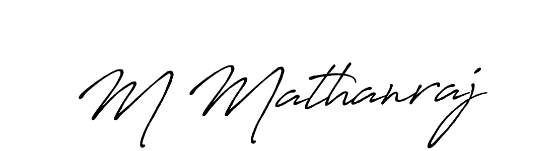 Also we have M Mathanraj name is the best signature style. Create professional handwritten signature collection using Antro_Vectra_Bolder autograph style. M Mathanraj signature style 7 images and pictures png