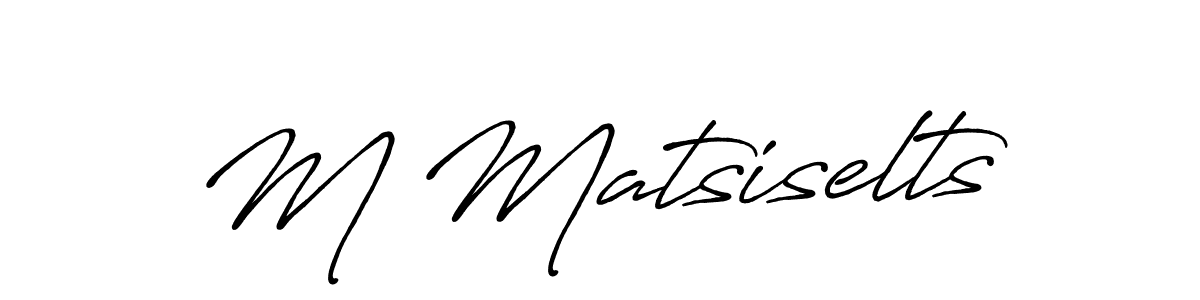 How to make M Matsiselts signature? Antro_Vectra_Bolder is a professional autograph style. Create handwritten signature for M Matsiselts name. M Matsiselts signature style 7 images and pictures png