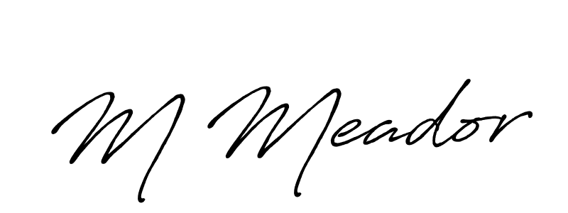How to Draw M Meador signature style? Antro_Vectra_Bolder is a latest design signature styles for name M Meador. M Meador signature style 7 images and pictures png