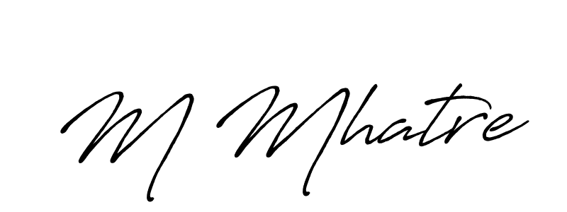 Make a beautiful signature design for name M Mhatre. Use this online signature maker to create a handwritten signature for free. M Mhatre signature style 7 images and pictures png