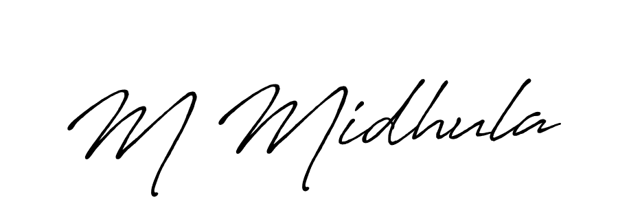 You can use this online signature creator to create a handwritten signature for the name M Midhula. This is the best online autograph maker. M Midhula signature style 7 images and pictures png