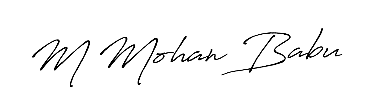 Make a beautiful signature design for name M Mohan Babu. Use this online signature maker to create a handwritten signature for free. M Mohan Babu signature style 7 images and pictures png