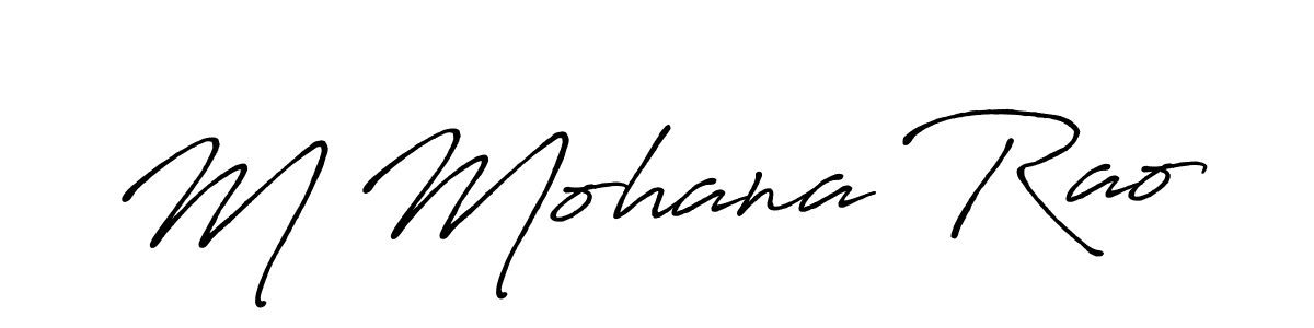 Also You can easily find your signature by using the search form. We will create M Mohana Rao name handwritten signature images for you free of cost using Antro_Vectra_Bolder sign style. M Mohana Rao signature style 7 images and pictures png