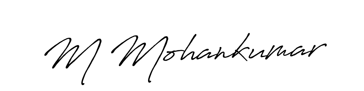 It looks lik you need a new signature style for name M Mohankumar. Design unique handwritten (Antro_Vectra_Bolder) signature with our free signature maker in just a few clicks. M Mohankumar signature style 7 images and pictures png
