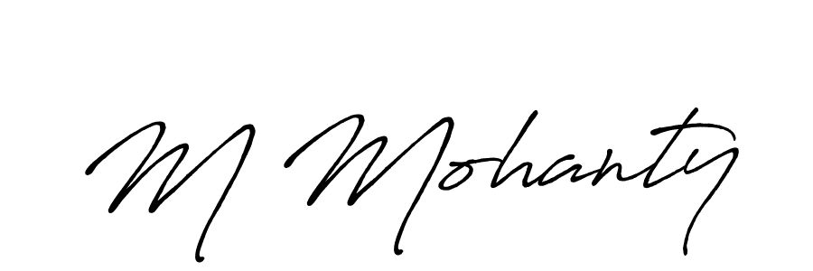 Make a beautiful signature design for name M Mohanty. Use this online signature maker to create a handwritten signature for free. M Mohanty signature style 7 images and pictures png