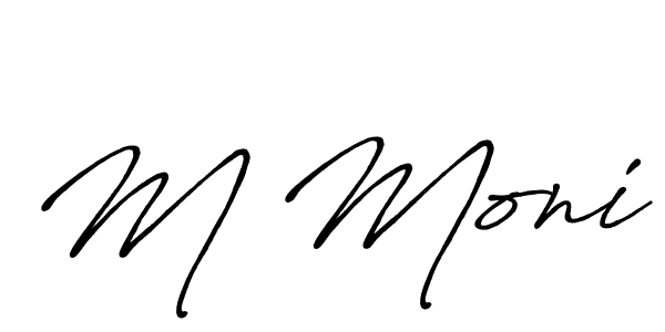 This is the best signature style for the M Moni name. Also you like these signature font (Antro_Vectra_Bolder). Mix name signature. M Moni signature style 7 images and pictures png