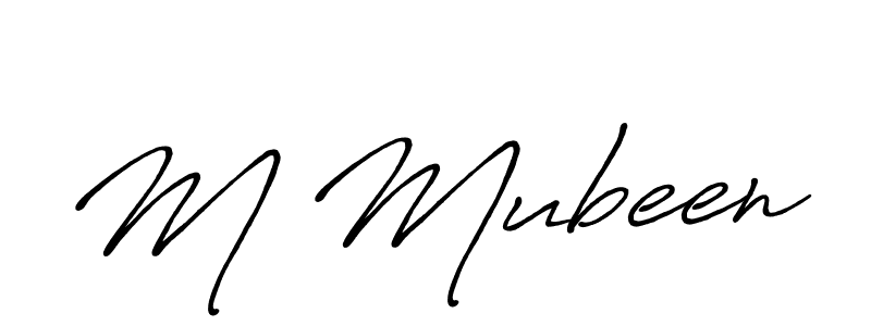 The best way (Antro_Vectra_Bolder) to make a short signature is to pick only two or three words in your name. The name M Mubeen include a total of six letters. For converting this name. M Mubeen signature style 7 images and pictures png