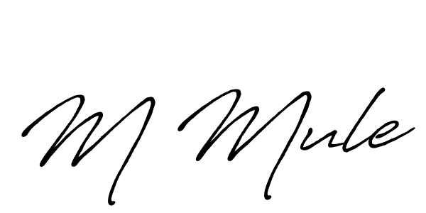 How to make M Mule name signature. Use Antro_Vectra_Bolder style for creating short signs online. This is the latest handwritten sign. M Mule signature style 7 images and pictures png