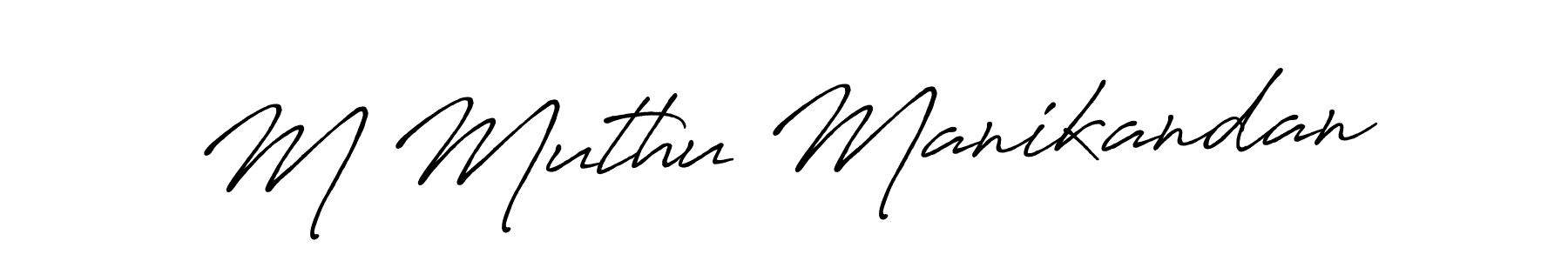 This is the best signature style for the M Muthu Manikandan name. Also you like these signature font (Antro_Vectra_Bolder). Mix name signature. M Muthu Manikandan signature style 7 images and pictures png