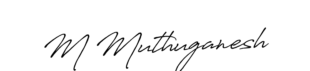 Best and Professional Signature Style for M Muthuganesh. Antro_Vectra_Bolder Best Signature Style Collection. M Muthuganesh signature style 7 images and pictures png