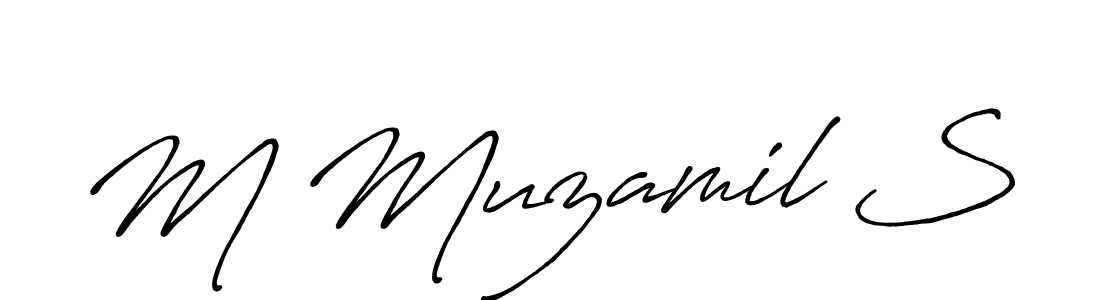 Make a beautiful signature design for name M Muzamil S. Use this online signature maker to create a handwritten signature for free. M Muzamil S signature style 7 images and pictures png