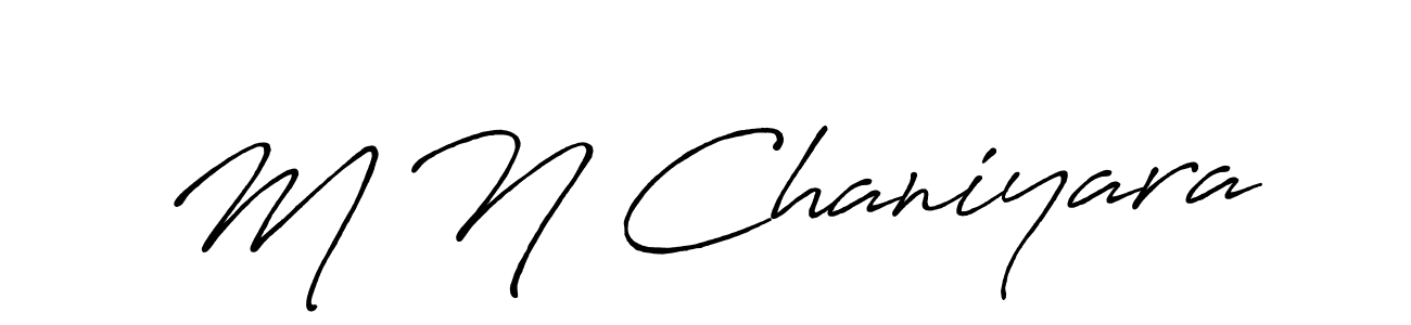 You should practise on your own different ways (Antro_Vectra_Bolder) to write your name (M N Chaniyara) in signature. don't let someone else do it for you. M N Chaniyara signature style 7 images and pictures png