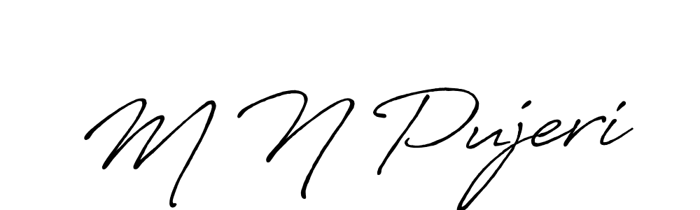 Once you've used our free online signature maker to create your best signature Antro_Vectra_Bolder style, it's time to enjoy all of the benefits that M N Pujeri name signing documents. M N Pujeri signature style 7 images and pictures png