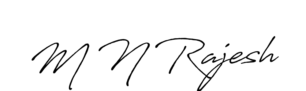 How to Draw M N Rajesh signature style? Antro_Vectra_Bolder is a latest design signature styles for name M N Rajesh. M N Rajesh signature style 7 images and pictures png